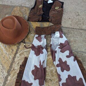 3PC Forum Novelties Kids Cowboy Costume Size Small 5-6